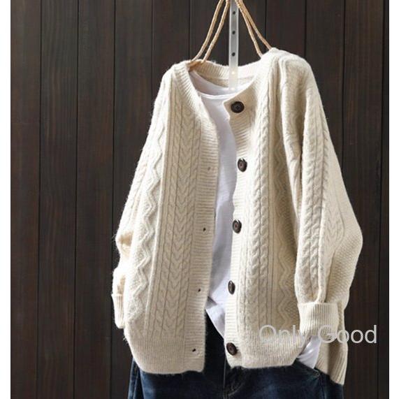 ケーブル編み ニットカーディガン レディース 冬 カーディガン レディース 秋冬 ニット カーディガ...
