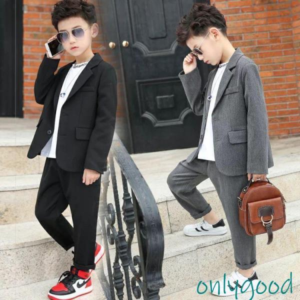 卒業式 入学式 スーツ 男の子 ジュニア 大きいサイズ ゆったり 150 160 170 165 小...