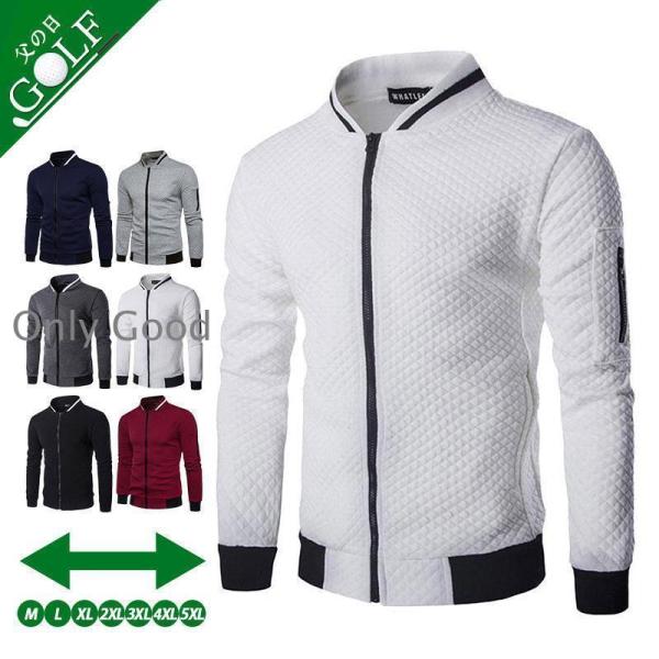 ゴルフジャケット メンズ ゴルフウェア 春 夏 秋 冬 ゴルフパーカー アウター ブルゾン 長袖 ジ...