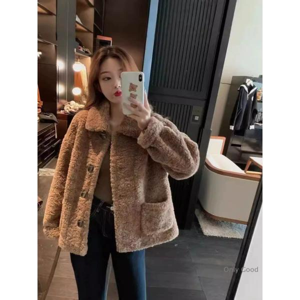 フリース レディース ボア ブルゾン モコモコ 開襟 フリースコート 大きいサイズ 厚手 ゆったり ...