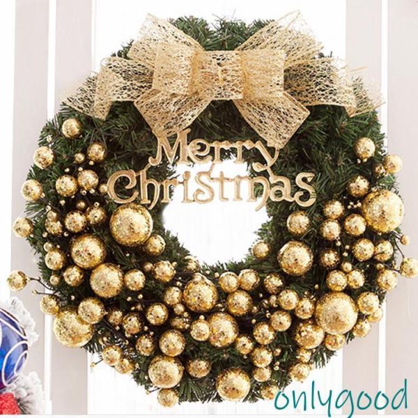 クリスマスリース 飾り 玄関 ドア飾り リボン クリスマス飾り ５色 おしゃれ　壁掛け 店舗用  装...