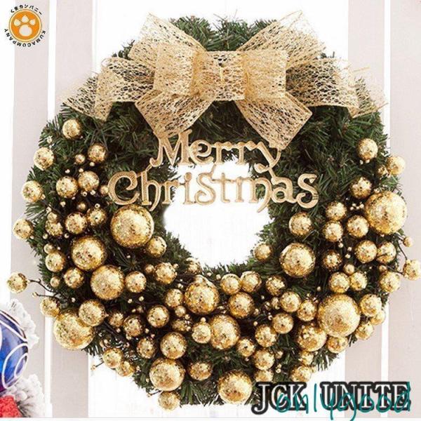 クリスマスリース 飾り 玄関 ドア飾り リボン クリスマス飾り ５色 おしゃれ　壁掛け 店舗用 装飾...