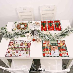 クリスマス ランチョンマット 2点セット 飾り...の詳細画像1