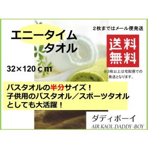 エアーかおる ダディボーイ　エニータイム　送料無料　ロングタオル　ミニバスタオル　浅野撚糸 魔法の撚糸  特許  速乾 軽量 吸水｜オンリーワン ギフト スマイル