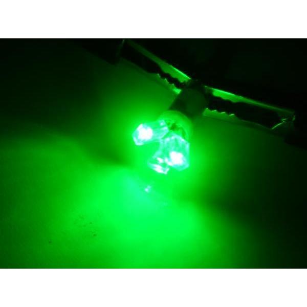 広角拡散タイプ★T5型 開花 3連 LED バルブ　緑　グリーン　メーター インジケーター  エアコ...