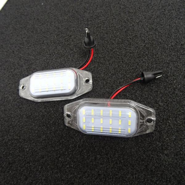 鬼白光! 一体型交換式 !  トヨタ LED ナンバー灯 ライセンス ランプ クラウン 130系 カ...