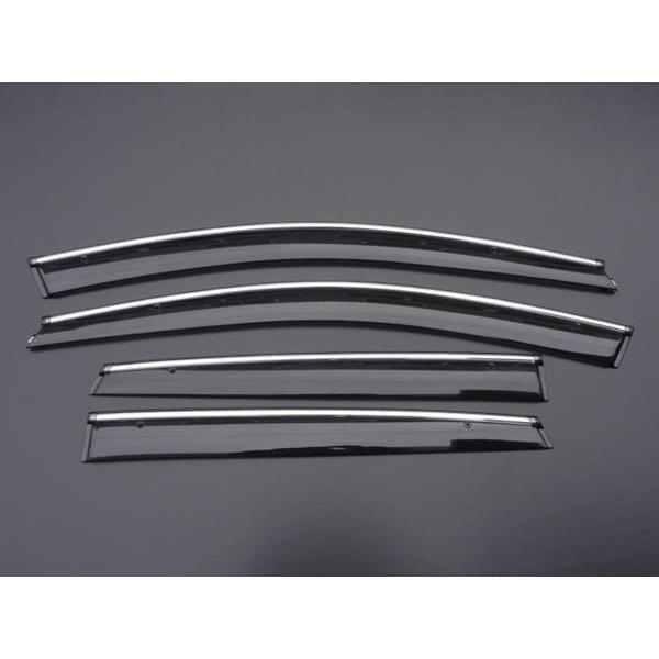 安心ビス付き♪ メッキ モール ドアバイザー サイドバイザー ポロ 1.4コンフォートライン TSI...