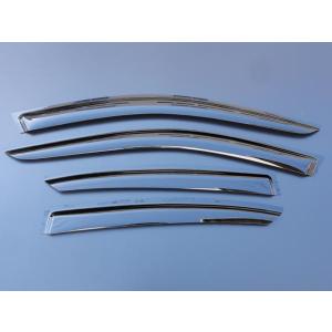 安心ビス付き♪ メッキ モール ドアバイザー サイドバイザー