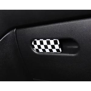  MINI インテリア ドアパネル チェッカー F55 ワン クーパー デザイン性UP♪ BMW MINI インテリア ドアパネル カバー チェッカー
