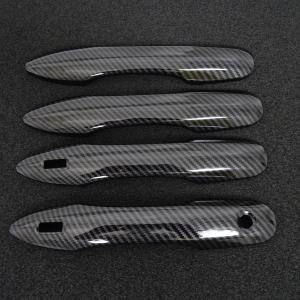 スポーティ全開♪ カーボン ルック ドアハンド...の詳細画像1