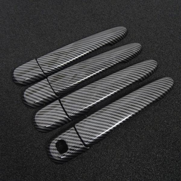 スポーティ全開♪ カーボン ルック ドアハンドル カバー スバル ステラカスタム LA100F LA...