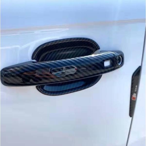 スポーティ全開♪ ドアハンドル カバー アウディ Q5 Q5ハイブリッド SQ5 2.0TFSI 3...