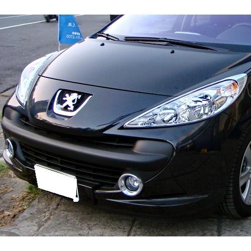 プジョー メッキ ヘッドライト ヘッドランプ リング プジョー 207 GT ベースグレード シエロ...