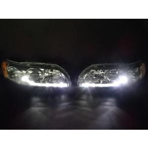 2Y-509☆HID BB ボルボV70☆左ヘッドライト 31353534 メッキ☆ボルボ