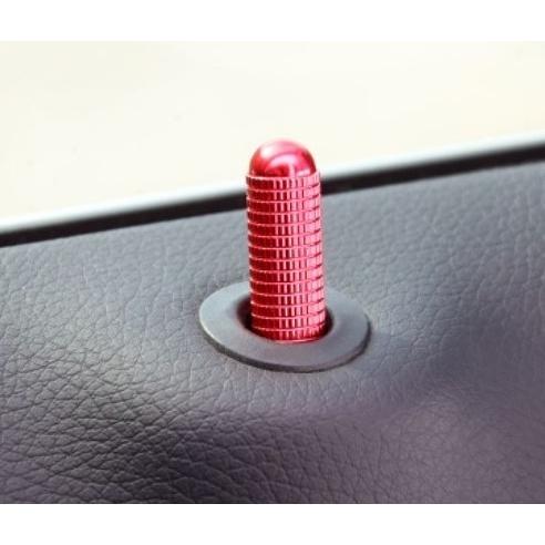 グレードアップ♪ アルミ ドアロックピン レッド メルセデス ベンツ W463 S320 G350 ...