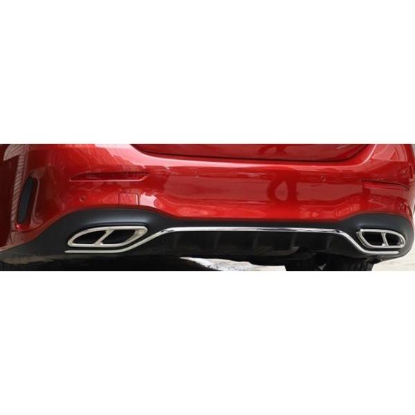 メルセデス ベンツ AMGルック 4本出しルック メッキ マフラー カバー C257 CLS220d...