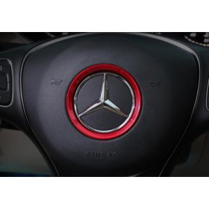 デザイン性UP♪ メルセデス ベンツ レッド ステアリング エンブレム リング R172 SLK20...