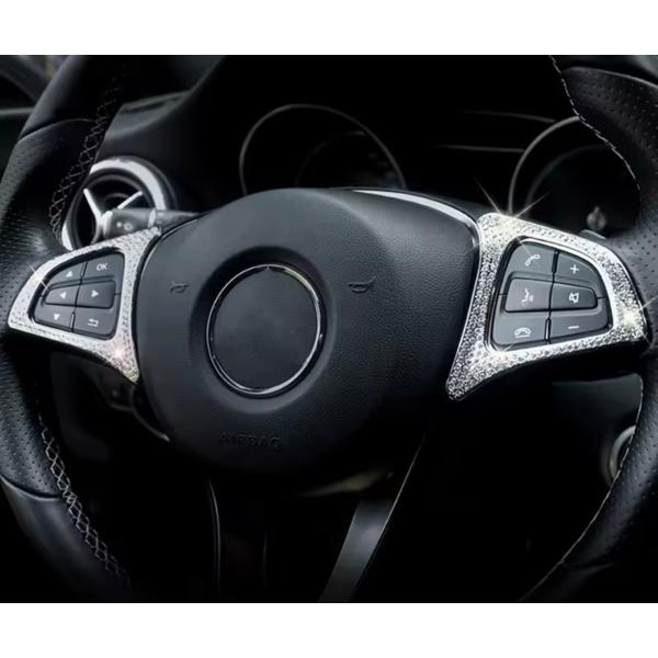 ラグジュアリー感UP♪ メルセデス ベンツ ステアリング パネル カバー R190 C190 AMG...