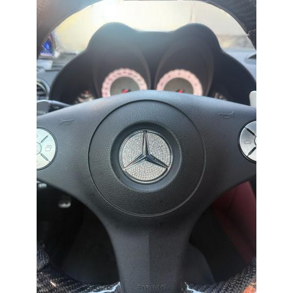 ラグジュアリー感UP♪ メルセデス ベンツ ステアリング エンブレム カバー SLRマクラーレン C...