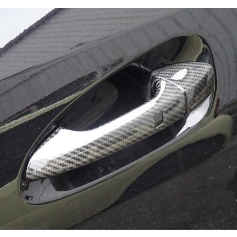 高品質♪ メルセデス ベンツ ドライ カーボン ドアハンドル カバー W204 C204 C180 ...