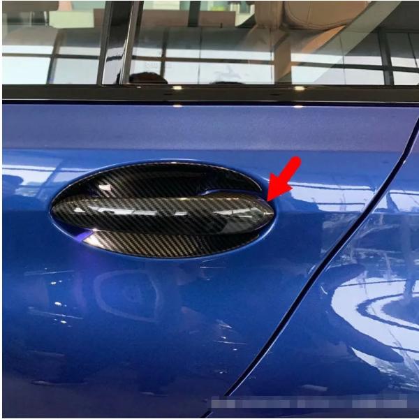 スポーティ全開♪ BMW カーボン ルック ドアハンドル カバー X3 G01 xDrive 20d...
