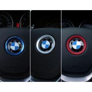 デザイン性UP♪ BMW ステアリング エンブレム リング レッド F34 320i 320d 32...