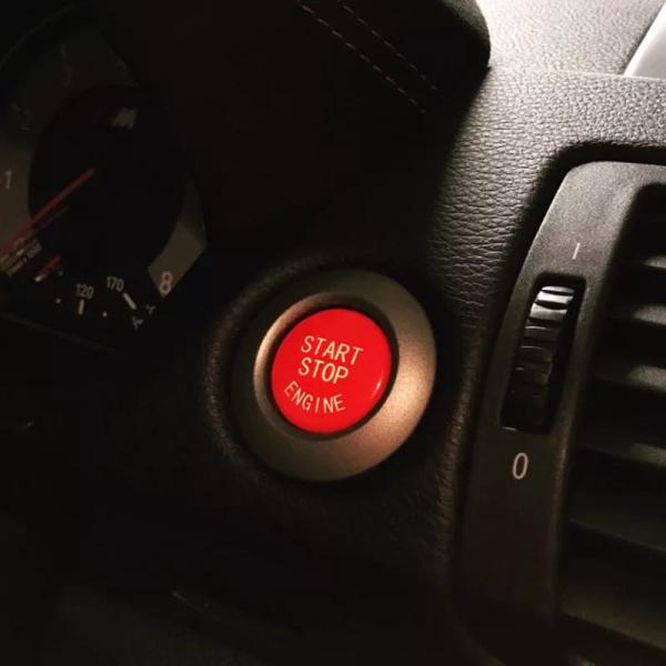 デザイン性UP♪ 交換式♪ BMW エンジンスターター スイッチ 赤 E90 E91 320i 32...