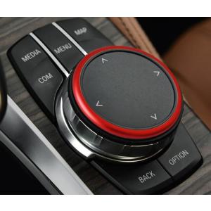 デザイン性UP♪ BMW iDrive コマンド ダイヤル リング 赤 X3 G01 xDrive 20d 20i 30e M40d M40i Mスポーツ Xライン X3シリーズ