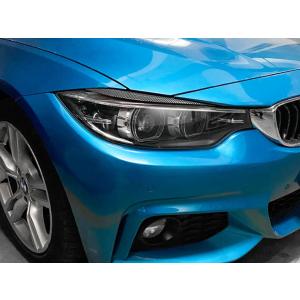 スポーティ全開♪ BMW カーボン ルック アイライン ヘッド ガーニッシュ F32 420i 42...