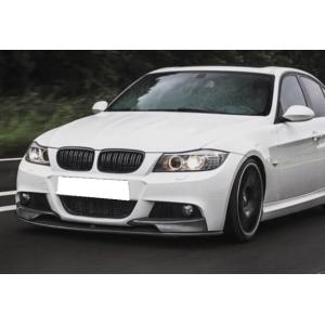 スポーティ全開♪ BMW カーボン ルック フロントバンパー リップ スポイラー E90 320i 323i 325i 325xi 330i 330xi 335i Mスポーツ 後期