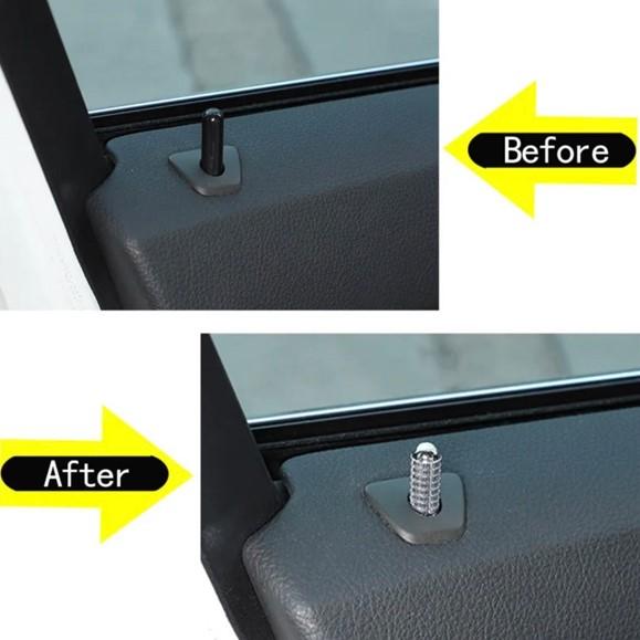 グレードアップ♪ アルミ ドアロックピン 銀 BMW G42 220i クーペ Mスポーツ M240...