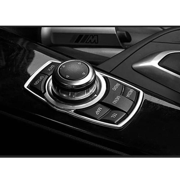 高品格♪ BMW サテンシルバー iDrive コマンド スイッチ リング X3 F25 20d 2...