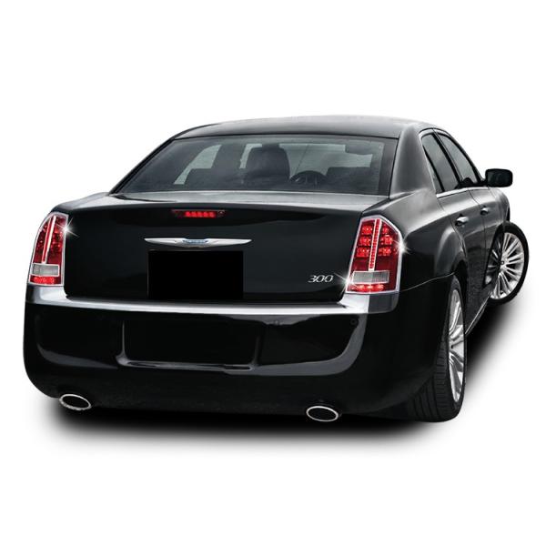 クライスラー メッキ テールライト テールランプ リング リム 300 300C 300S LX36...