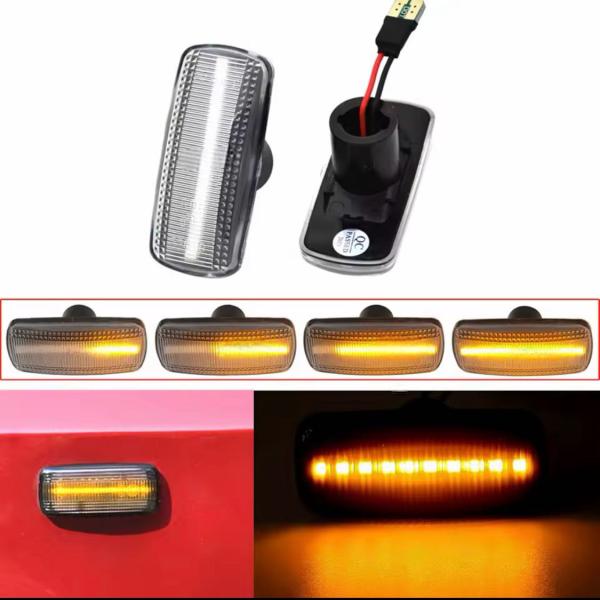 流星♪ シーケンシャルウインカー♪ LED サイドマーカー クライスラー 300 300C 300C...