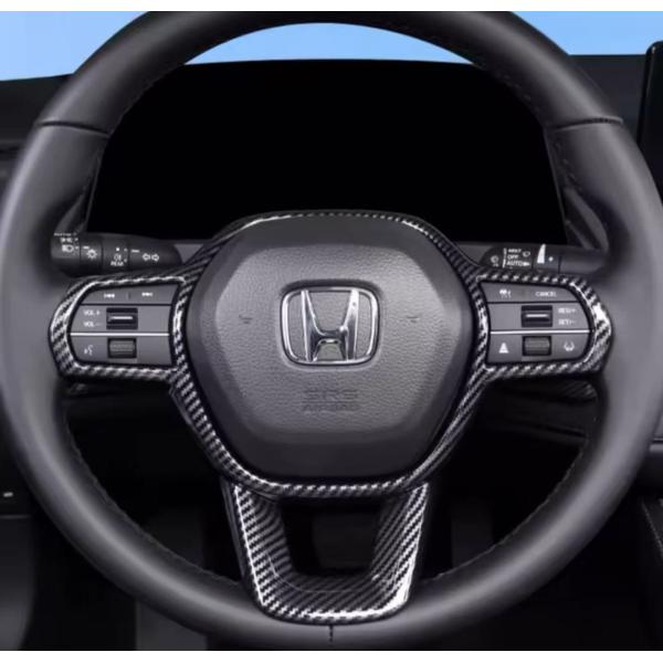スポーティ全開♪ カーボン ルック ステアリング パネル カバー シビック FL1 FL4 FL5 ...