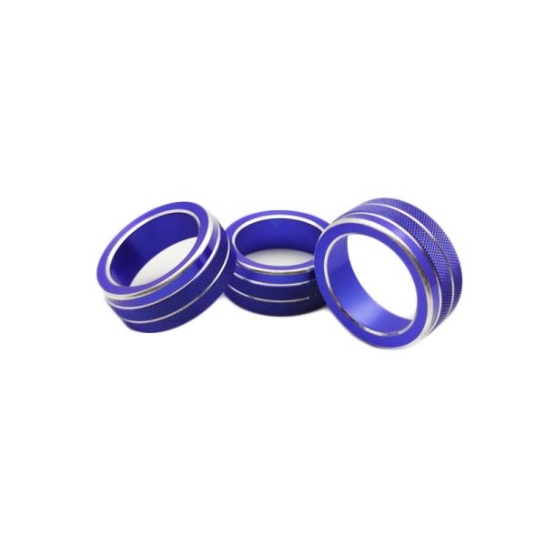 デザイン性UP♪ ブルー エアコン ダイヤル カバー ヴェゼル RV3 RV4 RV5 RV6 G ...