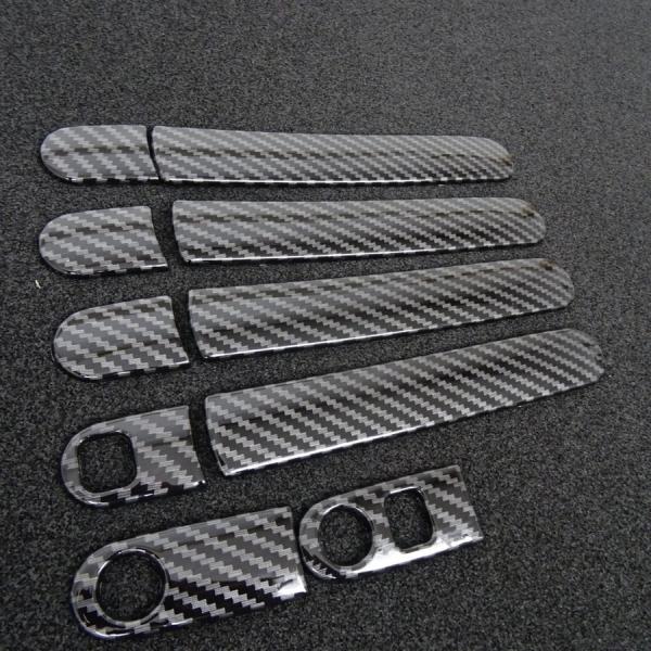 スポーティ全開♪ カーボン ルック ドアハンドル カバー マツダ AZワゴン MJ23S XF XG...