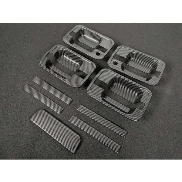 スポーティ全開♪ カーボン ルック ドアハンドル カバー スクラムバン DG64V スクラムワゴン ...