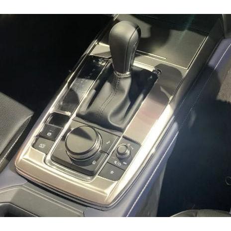 高品格♪ サテンシルバー センターコンソール シフト パネル カバー マツダ CX-30 DM8P ...