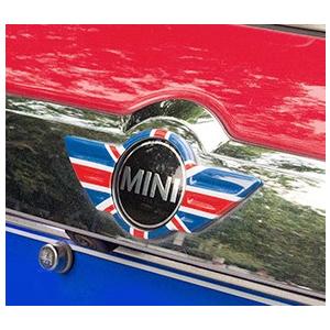 デザイン性UP♪ BMW MINI ユニオンジャック リア エンブレム カバー ミニ R61 ペース...