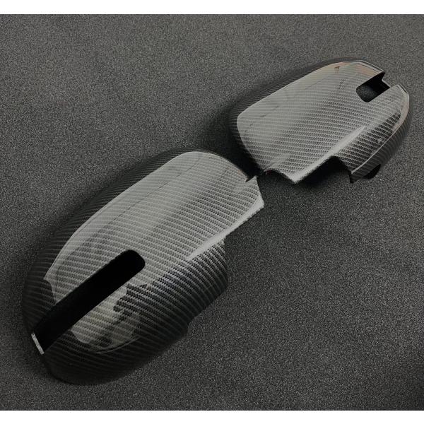 スポーティ全開♪ カーボン ルック ドアミラー カバー 三菱 アウトランダーPHEV GG2W E ...