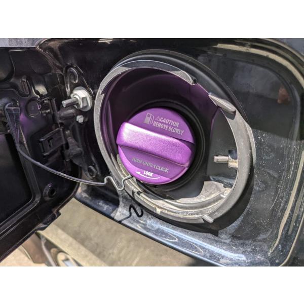 デザイン性UP♪ 給油口キャップ タンクキャップ カバー 紫 スバル BRZ ZD8 R S カップ...