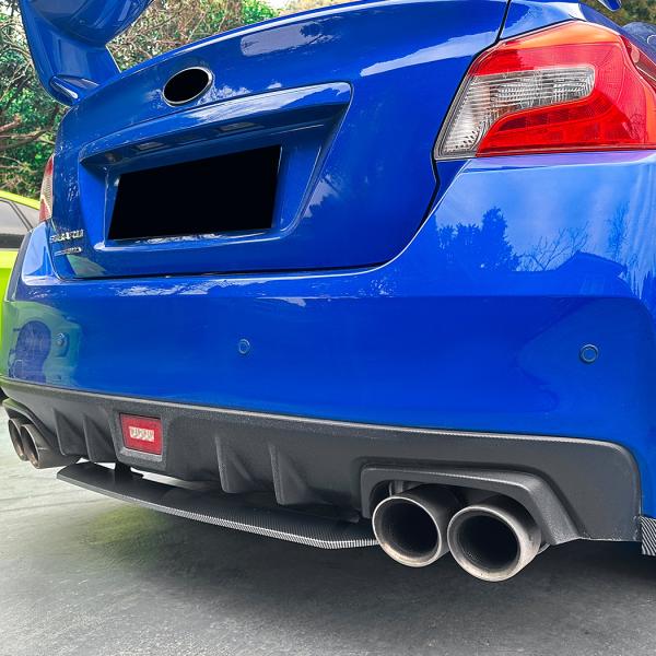 スポーティ全開♪ カーボン ルック リアカナード スバル WRX STI VAB STI タイプS ...