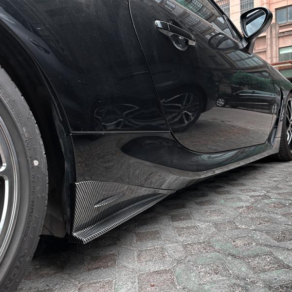スポーティ全開♪ カーボン ルック リア サイド カナード スバル BRZ ZD8 R S カップカ...