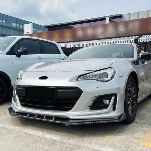 スポーティ全開♪ カーボン ルック フロントリップ スポイラー スバル BRZ ZC6 RA R S...