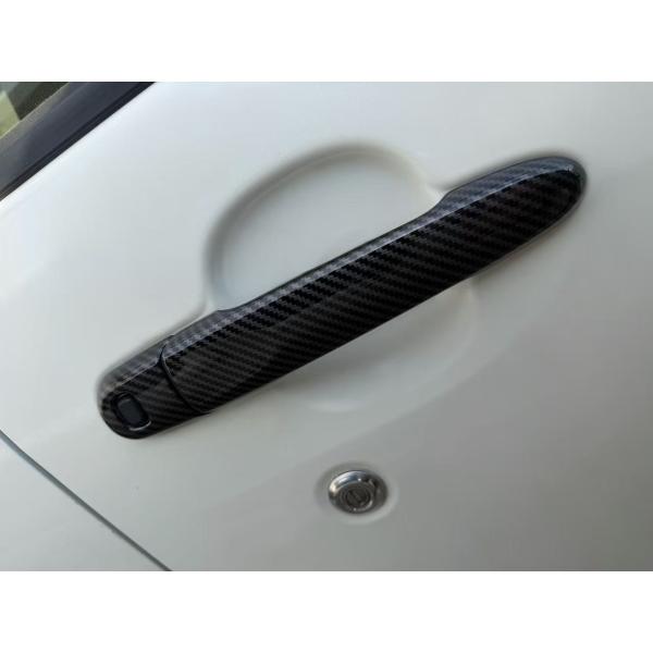 スポーティ全開♪ カーボン ルック ドアハンドル カバー スバル ステラカスタム LA100F LA...