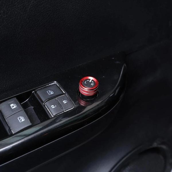 デザイン性UP♪ レッド ドアミラー スイッチ カバー スバル BRZ ZD8 R S カップカー ...