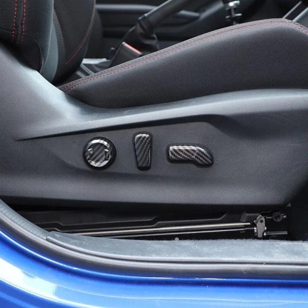 スポーティ全開♪ カーボン ルック パワー シート スイッチ カバー スバル WRX SX4 VBH...