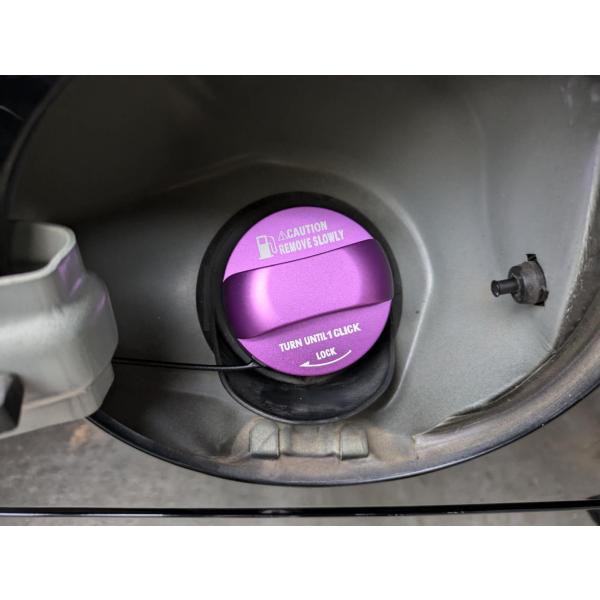 デザイン性UP♪ 給油口キャップ タンクキャップ カバー 紫 ワゴンR MH23S FA FX FX...