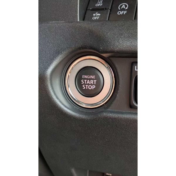 デザイン性UP♪ エンジン スターター スイッチ リング 銀 ワゴンR MH35S MH55S MH...